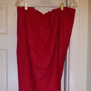 Red Wool Pants